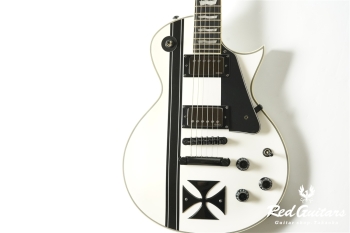 IRON CROSS -James Hetfield Signature Model- Snow White w/Black Stripe